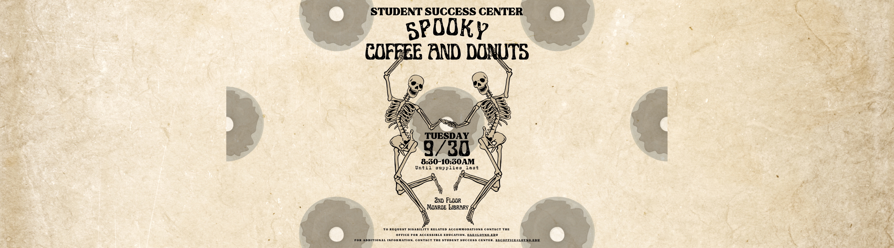 Coffee and Donuts at the SSC on Tuesday 9/30