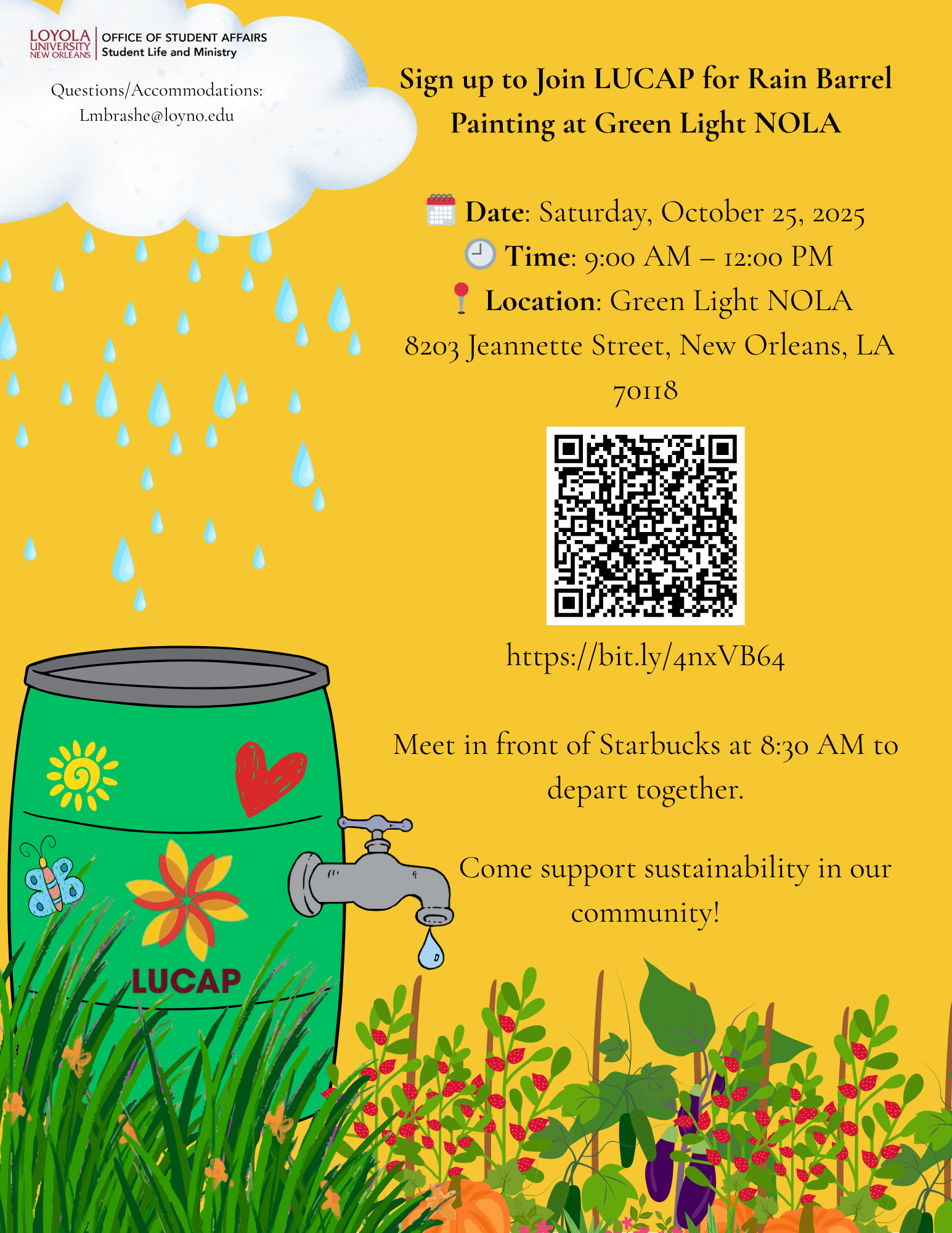 Greenlight NOLA: Rain Barrel Painting