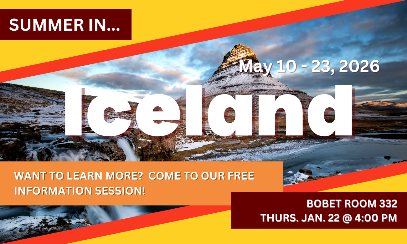 Info Session: Iceland Summer 2026