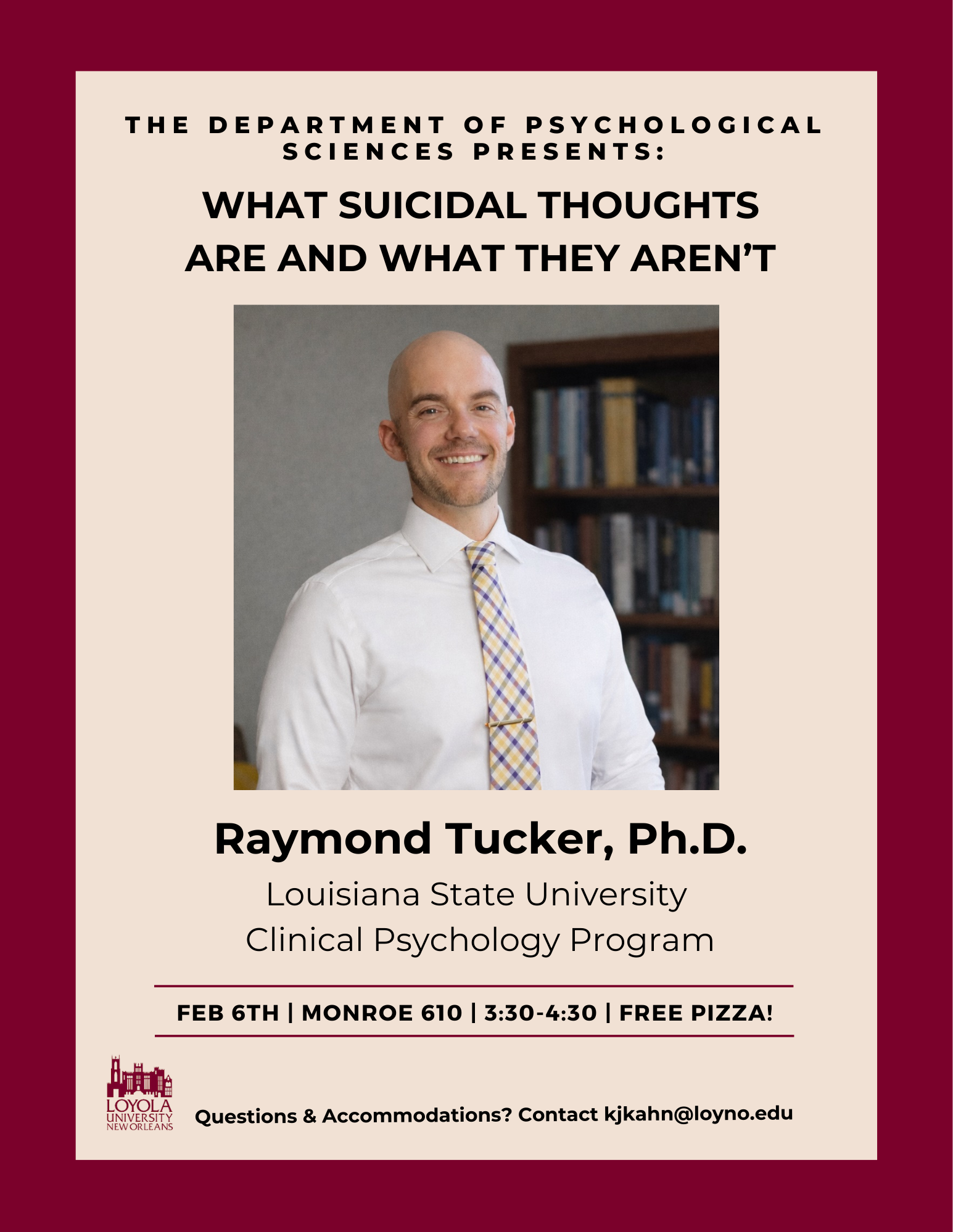 Raymond Tucker "What Suicidal Thoughts Are and What They Are Not"