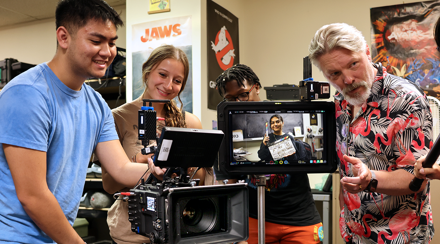 College of Music and Fine Arts students at work