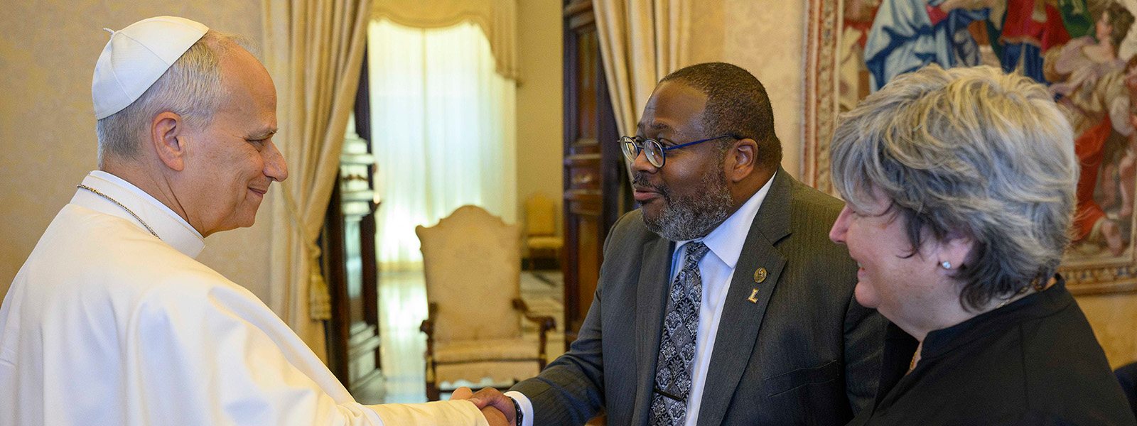  President Xavier A. Cole meets Pope Leo XIV