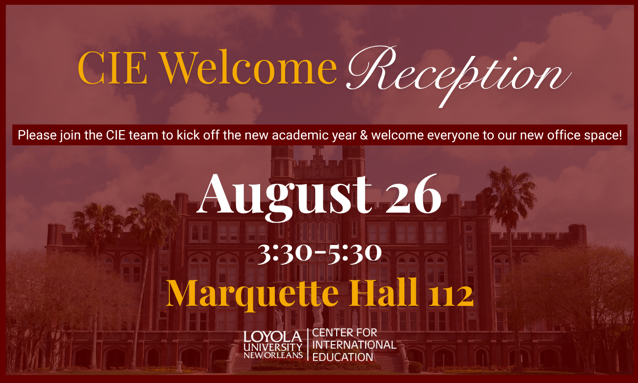 CIE Fall 2026 Welcome Reception