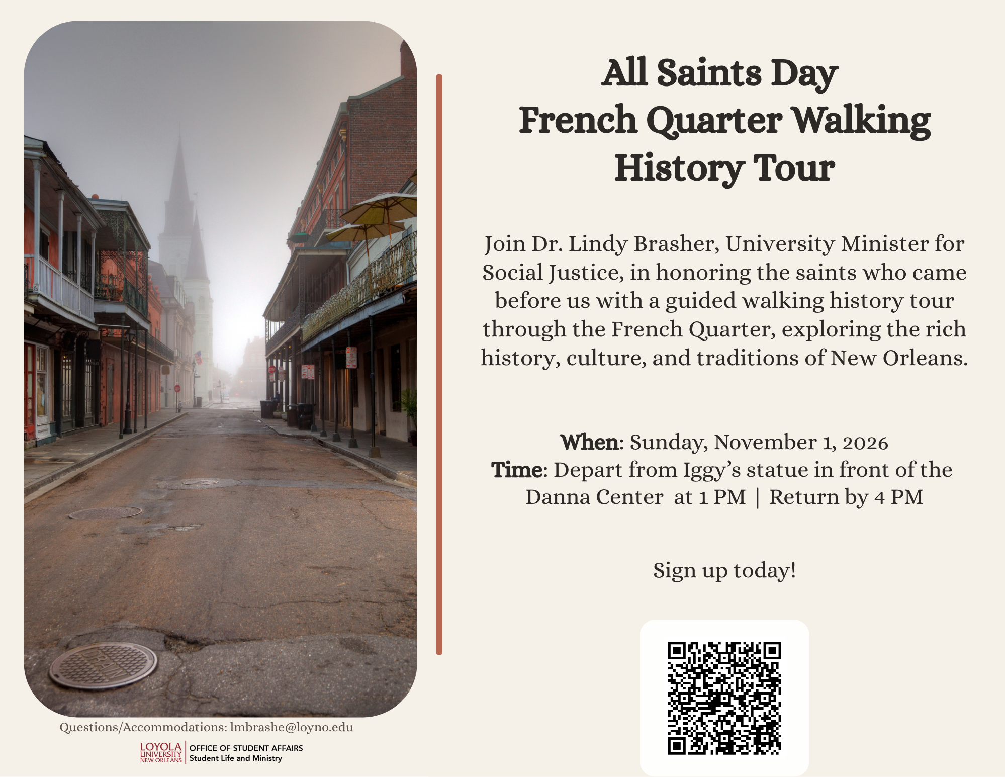 All Saints Day French Quarter Walking History Tour