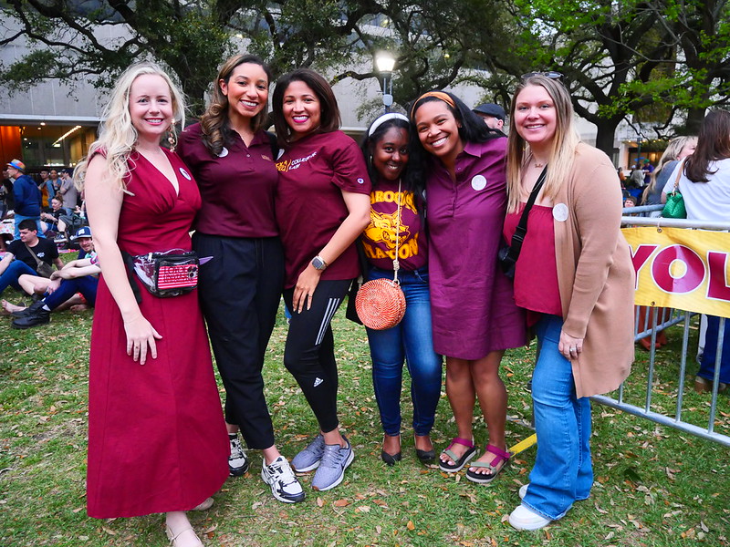 A group of alumni at Wednesday at the Square in 2025.