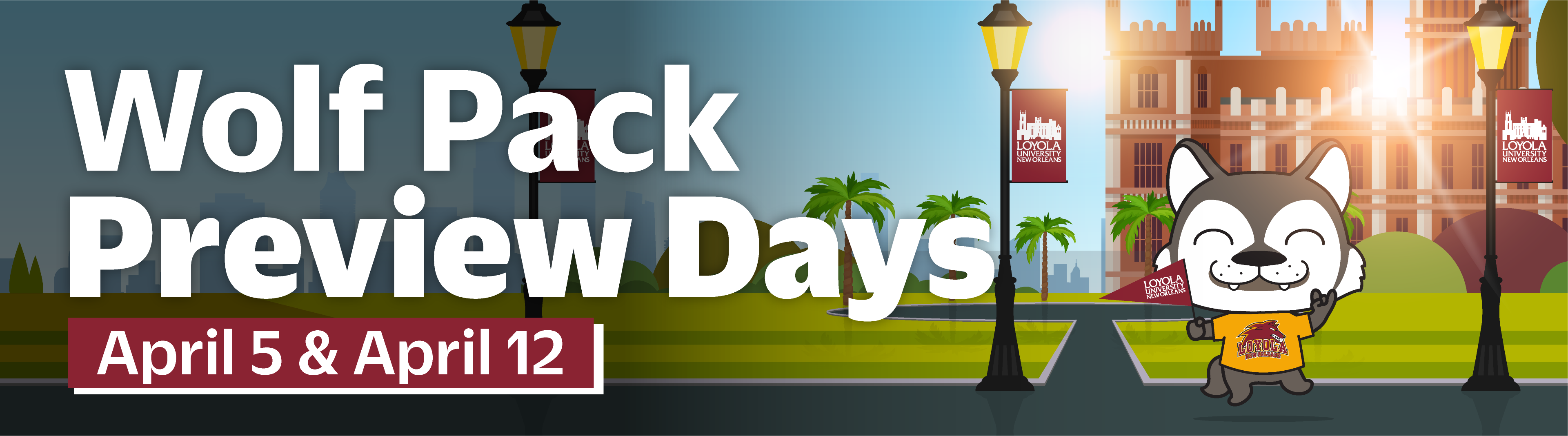 Wolf Pack Preview Days, March 15 and April 12 graphic
